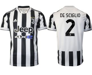 Günstige Fußballtrikots Juventus Turin Heimtrikot 2022 mit Aufdruck De Sciglio 2