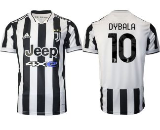 Günstige Fußballtrikots Juventus Turin Heimtrikot 2022 mit Aufdruck Dybala 10