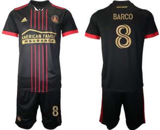 Atlanta United FC Ezequiel Barco 8 Black Red 2021 The BLVCK Kit Replica Jersey