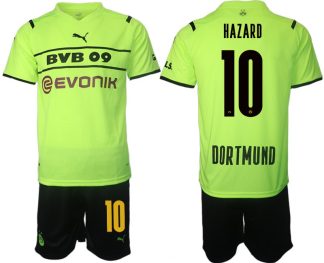 BVB Borussia Dortmund 2022 CUP Trikot Herren gelb/schwarz mit Aufdruck Hazard 10