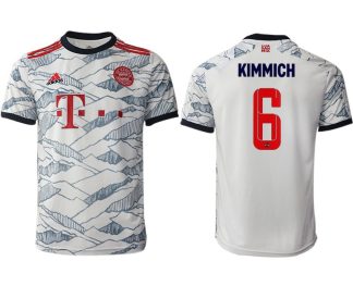 FC Bayern München 2021/22 Herren 3rd Trikot weiß mit Aufdruck Kimmich 6