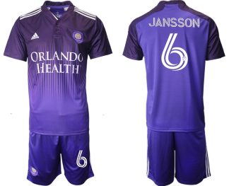 Orlando City SC JANSSON 6 Purple 2021 Thick N Thin Player Jersey