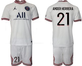 Paris Saint-Germain 4th Shirt 2022/23 Fourth Trikot PSG weiß mit Aufdruck Ander Herrera 21