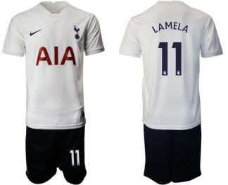 Personalisierbar Fußball Trikotsatz Tottenham Hotspur Heimtrikot 2021/22 weiß LAMELA 11