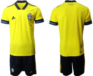 Personalisierbar Schweden Heimtrikot EM 2022 Herren T-Shirt gelb