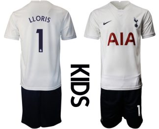 Tottenham Hotspur 2022 Heimtrikot in weiß für Kinder mit Aufdruck LLORIS 1