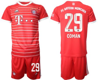 FC Bayern München 2022-2023 Heimtrikot Herren mit Aufdruck Coman 29