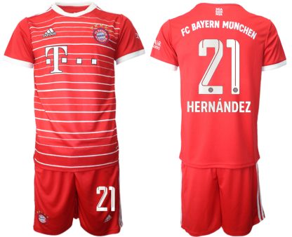Trikotsatz FC Bayern München Heimtrikot 2022-2023 Shirt Herren Hernandez 21