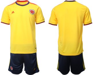 Kolumbien Heimtrikot 2021 Copa America Trikot Gelb Herren Trikotsatz Kurzarm