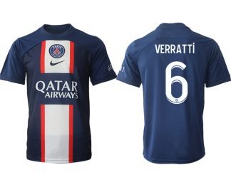 Günstige Paris Saint Germain PSG für die Saison 22-23 Herren Heimtrikot mit Aufdruck VERRATTi 6