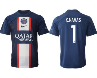 Paris Saint Germain PSG für die Saison 22-23 Herren Heimtrikot mit Aufdruck K.NAVAS 1