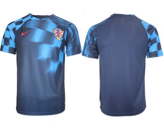 Herren Croatia 2022 World Cup Auswärtstrikot blackened blue Neuen Fußballtrikots