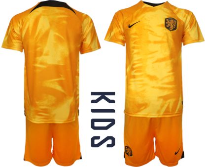 Kinderheim Nationalmannschaft Trikot Niederlande 2022-23 Günstig Fußballtrikots
