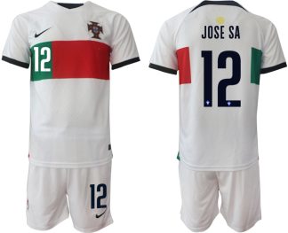 JOSE SA #12 Herren Portugal WM 2022 Auswärtstrikot Kurzarm + Kurze Hosen