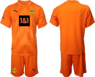 Fußballtrikot Herren Sale Borussia Dortmund BVB Torwarttrikot 2023 orange Trikotsatz Kit