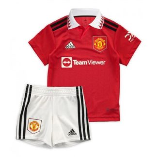 Kinder Trikotsatz Manchester United 22-23 Heimtrikot Kurzarm + Kurze Hosen