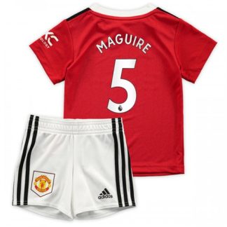 Kinder Trikotsatz Manchester United 22-23 Heimtrikot + Kurze Hosen Maguire 5