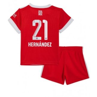 Kinderheim Trikot Bayern München 2022-23 Kurzarm Trikotsatz Lucas Hernandez 21