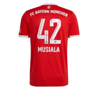 Bayern Munich Heimtrikot 2022-23 Kurzarm Günstig Fußballtrikots Herren Jamal Musiala 42