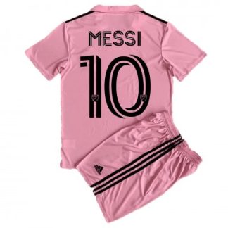 Billige Fußballtrikots Für Kinder Inter Miami Heimtrikotsatz 2023-24 Lionel Messi 10