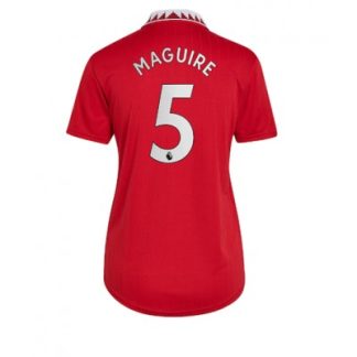 Frauen Trikot Kurzarm Manchester United Heimtrikot 22-23 rot Harry Maguire 5
