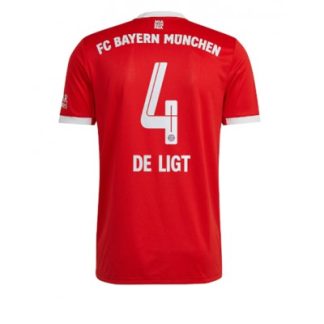 Fußballtrikot für Herren Bayern Munich Heimtrikot 2022-23 Kurzarm mit Aufdruck Matthijs de Ligt 4