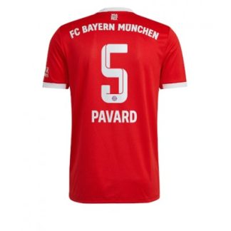 Fußballtrikot Günstig Kaufen Bayern Munich Heimtrikot 2022-23 Kurzarm Benjamin Pavard 5