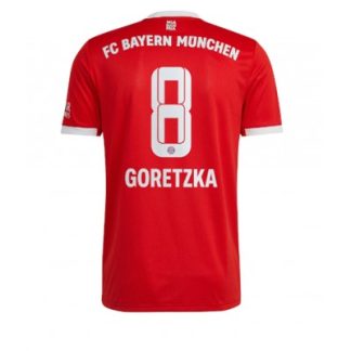 Herren Bayern Munich Heimtrikot 2022-23 Kurzarm Günstige Trikots Leon GORETZKA #8