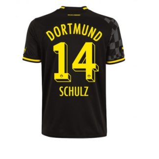 Billige Fußballtrikots Für Herren Borussia Dortmund BVB Auswärtstrikot 2022-23 Kurzarm Nico SCHULZ 14