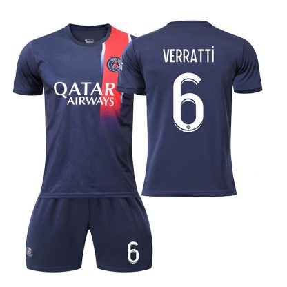 Fußballtrikot Günstig Herren Paris Saint-Germain PSG 23-24 Heimtrikot Trikotsatz Kit Aufdruck VERRATTi 6