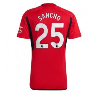 Fußballtrikot Günstig Kaufen Herren Manchester United Heimtrikot 2023-24 Kurzarm Jadon Sancho 25