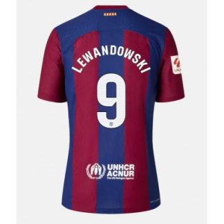 Günstig Fußballtrikots Herren FC Barcelona Heimtrikot 2023-24 Kurzarm Robert Lewandowski 9