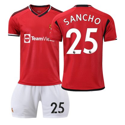 Günstig Fußballtrikots Kinder Manchester United 23-24 SANCHO 25