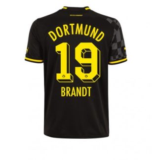 Günstig Fußballtrikots Verkaufen Borussia Dortmund BVB Auswärtstrikot 2022-23 Kurzarm Julian BRANDT 19