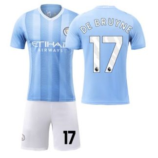 Günstig Trikots Bestellen Herren Manchester City 2023-24 Heimtrikot Trikotsatz Kit DE BRUYNE 17