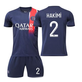 Günstig Trikots Bestellen Herren Paris Saint-Germain PSG 23-24 Heimtrikot Trikotsatz Kit HAKiMi 2