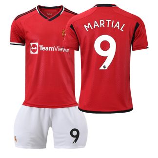 Manchester United 2023-24 Fußball Trikotsatz Kinder bestellen mit Aufdruck MARTIAL 9
