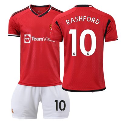 Manchester United 23-24 Fußball Trikotsatz Kinder bestellen mit Aufdruck RASHFORD 10