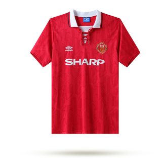 Vintage Manchester United 1992/94 Heimtrikot rot Kurzarm Günstige Trikots