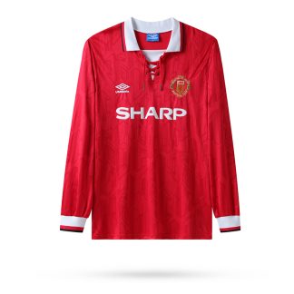 Vintage Manchester United 1992/94 Heimtrikot rot Langarm Fussballtrikots Kaufen