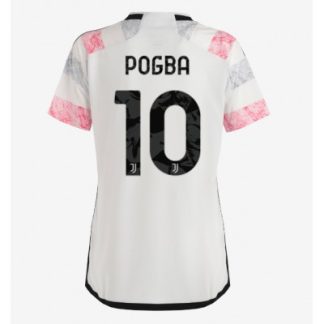 Bestseller Fußballtrikot Frauen Juventus Auswärtstrikot 2023-24 Kurzarm Paul Pogba 10