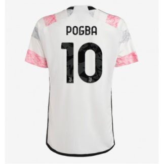 Fußball Trikot Juventus Auswärtstrikot 2023-24 Kurzarm mit Namen Paul Pogba 10