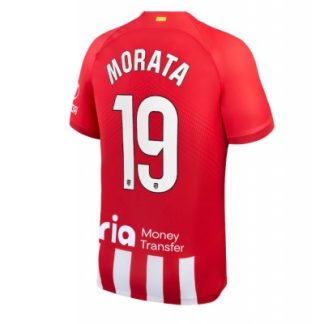 Fussballtrikots Kaufen Herren Atletico Madrid Heimtrikot 2023-24 Kurzarm Alvaro Morata 19