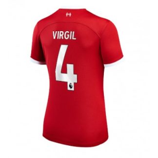 Günstig Fußballtrikots Damen Liverpool Heimtrikot 2023-24 Virgil van Dijk 4