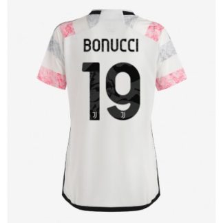 Günstig Trikots Bestellen Frauen Juventus Auswärtstrikot 2023-24 Kurzarm Leonardo Bonucci 19
