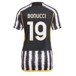 Günstige Trikots Frauen Juventus 2023-24 Heimtrikot Kurzarm mit Aufdruck Leonardo Bonucci 19