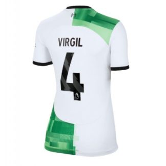 Neuen Frauen Liverpool Auswärtstrikot 2023-24 mit Namen Virgil van Dijk 4