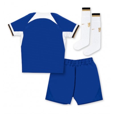 Fußball Trikotsatz Kinder Chelsea Heimtrikotsatz 2023-24 blau weiß