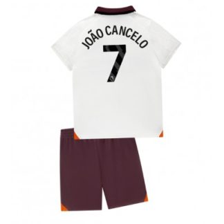 Fußball Trikotsatz Kinder Manchester City Auswärtstrikot 2023-2024 T-Shirt Joao Cancelo 7