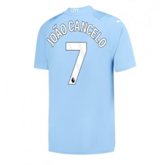 Fußballtrikot für Herren Manchester City Heimtrikot 2023-2024 Kurzarm mit Namen Joao Cancelo 7